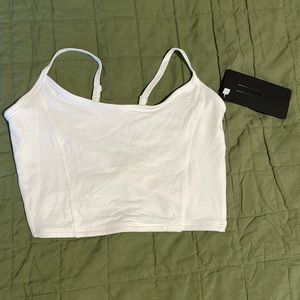 Alphalete twist back crop